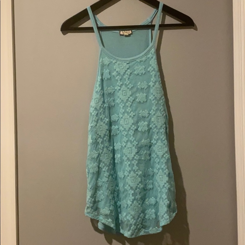 Embroidered tank
